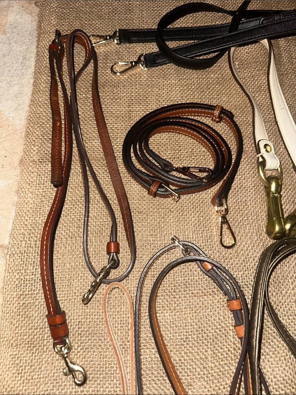 Lot of 11 Purse Straps Women Multi Color/Style Replacement Crossbody leather - Picture 12 of 13